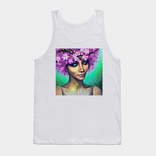 Halle in violets Tank Top